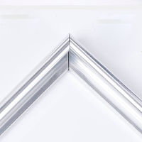 Cadre photo en alliage d'aluminium brossé avec plaque arrière en plexiglas, imprimé UV, certificat A2 A3 A4, or titane