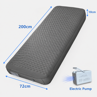 Matelas de camping auto-gonflant pliable avec pompe électrique, étanche, pour usage extérieur et hôtelier, vente directe usine