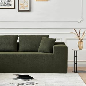 Juego de Sofás Italianos Compactos Transfronterizos, Esponja de Alta Densidad, Tela, Sala de Estar, Apartamento Pequeño, Moderno, Minimalista, Multifuncional - Product Image 4