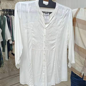 Nueva Kurta Casual de Manga Larga para Mujer, Cuello Redondo, Diseño Corto para Primavera Verano, Venta al por Mayor - Product Image 3