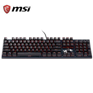 Teclado mecánico para juegos <span class=keywords><strong>MSI</strong></span> VIGOR GK50S, retroiluminación roja, 104 teclas - Product Image 3