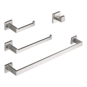 Nouvel ensemble de quincaillerie de salle de bain style barre dorée, porte-serviettes en nickel brossé pour hôtel - Product Image 3
