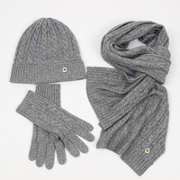 Ensemble d'écharpe en cachemire, vêtements d'hiver, bonnet, gants, pochette de voyage, couverture, pour l'hiver