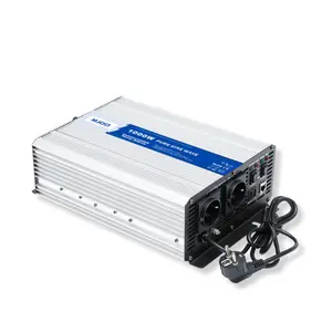 Onduleur à onde sinusoïdale pure MJOO 110V/220V avec fonction de chargeur Télécommande onduleur 2000W en option