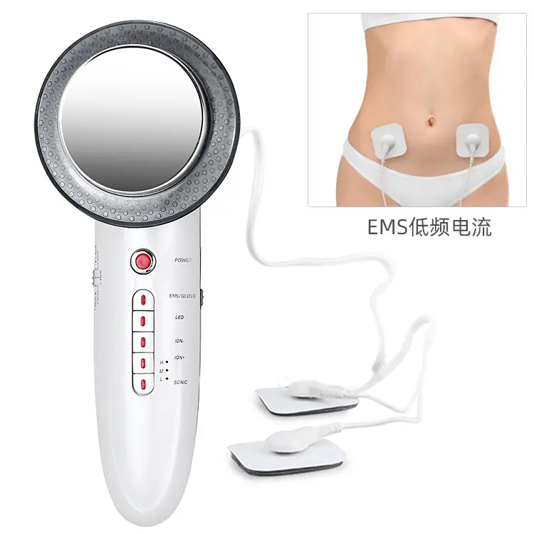 Ultrasonic Cavitation Fat Removal Skin Tighten Beauty Equipment 6 in 1 EMS Photon Galvanic Body Slimming Massager Machine