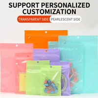 Sacs en plastique transparents à fermeture éclair avec trou de suspension, sachets d'emballage refermables en polyéthylène pour accessoires électroniques, bonbons et petits gadgets