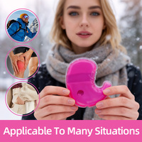 Chauffe-mains réutilisable violet à activation instantanée, le plus vendu, pour le chauffage hivernal