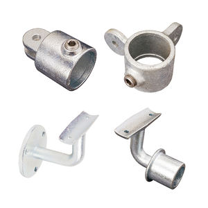 Soportes <span class=keywords><strong>de</strong></span> pasamanos <span class=keywords><strong>de</strong></span> tubo <span class=keywords><strong>de</strong></span> hierro fundido cepillado con barandilla montada en la pared para cuna curva <span class=keywords><strong>de</strong></span> escalera - Product Image 5