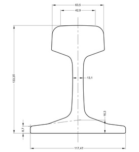 <span class=keywords><strong>BS11</strong></span>: <span class=keywords><strong>1985</strong></span> Tiêu Chuẩn BS80A Đường Sắt Thép Rails 80lb - Product Image 1