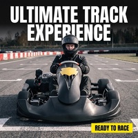 Go Kart Familiar a Gasolina, 200-225cc, 9.5HP, Karting de Pista, Pedal, Freno Hidráulico de Alto Rendimiento, Aprobado por la CE, para Adultos y Adolescentes