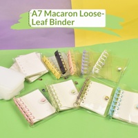 Protège-documents A5 transparent en PVC à feuilles mobiles, pochette de rangement rechargeable avec fermeture éclair