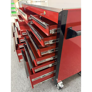 Coffre à outils de <span class=keywords><strong>72</strong></span> pouces pour <span class=keywords><strong>garage</strong></span>, dessus en bois, 18 tiroirs, chariot à outils, grand meuble à outils avec tiroirs, meuble à outils avec roulettes - Product Image 3