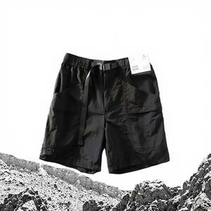 Pantalones Cortos Cargo para Hombre, Cintura Elástica, Estilo Vintage, Bolsillos Grandes, Tela Impermeable, Logotipo Personalizado, Transpirable, Antiarrugas, Estilo Casual - Product Image 2