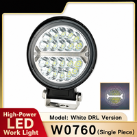 Projecteur de travail LED rond 60W avec faisceau spot DRL 6000LM IP67 pour camion tout-terrain 4x4