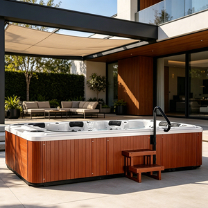 Bain à remous extérieur <span class=keywords><strong>Intex</strong></span> sur mesure pour 2, 4 ou 6 personnes avec chauffage et jets de massage, tapis antidérapant pour villas - Product Image 6