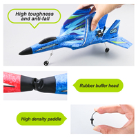 EPP Thunder Bird Rc Glider Brushed Drive Force 150m Remote Kids Airplane Hobby Toy with Cool Light Smart Gyroscope Fighter Toy