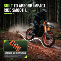 Moto électrique tout-terrain silencieuse 2000W pour la chasse, stock entrepôt USA