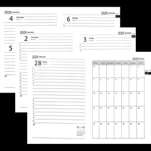 A5 Custom Soft Leather Hardcover Thermal Binding <b>Waterproof</b> Eco Friendly 80 <b>Sheets</b> 2025 Academic Agenda Planner Notebook Gift - Product Image 4