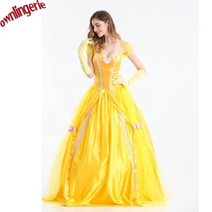 Holesale Adult Beauty <span class=keywords><strong>y</strong></span> The East spospaly ellow incelle Elle arty ancing RESS allowollow ostume for omen - Product Image 1