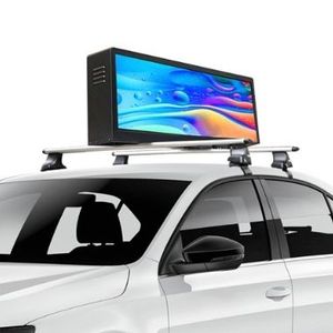 Écran LED programmable avec application GPS <span class=keywords><strong>WiFi</strong></span> 4G pour affichage de messages défilants sur le toit des voitures, double face, publicité sur le toit des taxis - Product Image 1