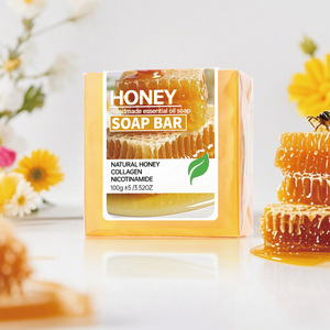 Base de Jabón de Glicerina con Miel Orgánica, Jabón de Baño Artesanal con Aroma a Coco y Aloe para Blanquear la Piel, Personalizable al por Mayor - Product Image 1