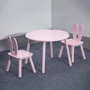 Kinderen Leren Houten Tafel En Stoelen Kid Education Studiebureau Voor Kind School Ronde Tafel Stoel Set