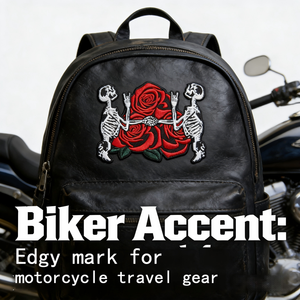 Appliques brodées en chenille écologiques, motif roses squelettes inspirées des Grateful Dead, à thermocoller/coudre pour vestes en jean et chapeaux - Product Image 6