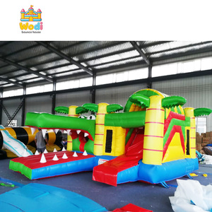 Château gonflable double piste de qualité commerciale, château gonflable en PVC robuste, château sauteur pour location de fêtes d'enfants - Product Image 2
