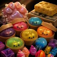 Mainan Squishy Slow Rising Kustom untuk Menghilangkan Stres, Mainan Sensorik Fidget, Mainan Silikon Lembut untuk Menghilangkan Kecemasan, Grosir, OEM, ODM, Logo