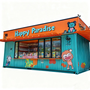 คีออสเครื่องดื่ม Happy Paradise Container 220V สแตนเลส สำหรับใช้งานกลางแจ้ง ประกอบง่าย ขนาดปรับแต่งได้ - Product Image 1