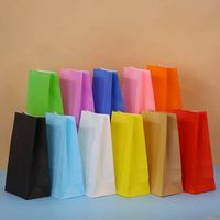 Sacs en papier kraft écologiques, biodégradables et réutilisables, fabriqués à partir de matériaux recyclés pour l'emballage alimentaire (nouilles, biscuits, sucre, hamburgers)