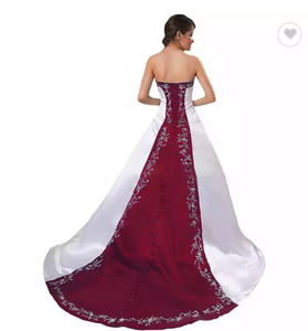 <span class=keywords><strong>Sati</strong></span> abito da sposa Novias Con Detalles Y Vestidos En rosso - Product Image 6