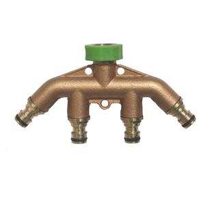Collecteur de <span class=keywords><strong>robinet</strong></span> de jardin en laiton durable <span class=keywords><strong>avec</strong></span> connecteur rapide, diamètre 3/4'' - Product Image 1