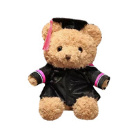 Ours en peluche de graduation avec toque et robe de cérémonie, vente en gros d'ours en peluche, ours en peluche diplômés