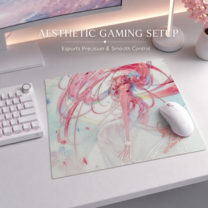 Tapis de souris de jeu de luxe au design personnalisé, surface lisse en verre trempé, base en PU pour l'e-sport - Product Image 6