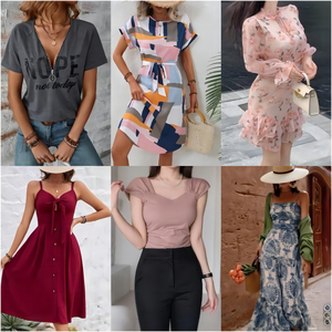 NUOVO <span class=keywords><strong>Stock</strong></span> Abbigliamento Firmato da <span class=keywords><strong>Donna</strong></span> Mix di Stili Vestiti T-shirt <span class=keywords><strong>Abiti</strong></span> Casual Spedizione Casuale Mista - Product Image 6