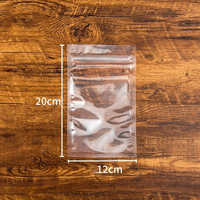 Sacs en plastique refermables transparents écologiques avec fermeture éclair, sacs d'emballage alimentaire en plastique, sacs en mylar à fermeture éclair plate