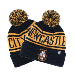 Wholesale Warm Knitted Custom logo Winter <strong>Beanie</strong> Hand Made Knitted Bobble Hat Custom <strong>Pom</strong> <strong>Pom</strong> <strong>Beanies</strong> - Product Image 2