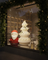 Arbre de Noël en papier Spazepaper pour robe de mariée avec éclairage, de 1,5 m à 2,1 m de haut, pour décoration de mariage et de vitrine