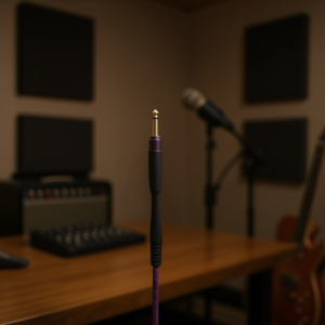 Cable de Audio Mono Jack M/M de 6.3mm, 5m, Morado - Product Image 3