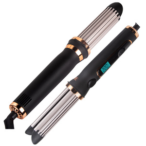 Lisseur et bigoudi de cheveux 2 en 1, <span class=keywords><strong>fer</strong></span> plat anti-brûlure d'air froid, design unique, 2 en 1 - Product Image 5