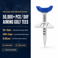 Tees de golf en plastique avec indicateur de direction, 82 mm, plaque de limitation de hauteur réglable, pour l'alignement, OEM