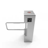 Torniquete Inteligente de Acero Inoxidable con Reconocimiento Facial y RFID, Barrera de Control de Acceso Automática Anti-Embutidos para Oficina