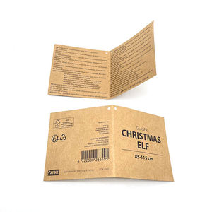 Tùy chỉnh phân hủy sinh học sinh thái thân thiện Brown <span class=keywords><strong>kraft</strong></span> giấy bao bì quần áo thẻ treo <span class=keywords><strong>Tag</strong></span> cho May Mặc Áo sơ mi giày túi - Product Image 4