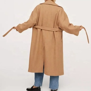 <span class=keywords><strong>2022</strong></span> moda personalizada otoño diseñador señora venta al por mayor Otoño e Invierno grueso <span class=keywords><strong>c</strong></span>álido mezcla mujeres gabardina larga lana mínimo abrigo de lujo - Product Image 6