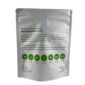 Sacs Doypack personnalisés en aluminium, noir blanc, mat, unités, sac à fermeture éclair pour aliments, pochette à fermeture éclair - Product Image 3