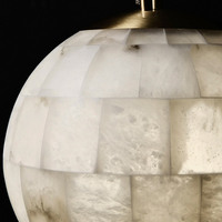 Lámpara colgante LED de alabastro creativa minimalista, diseño de globo para comedor, sala de estar, dormitorio, tienda de ropa, cafetería informal