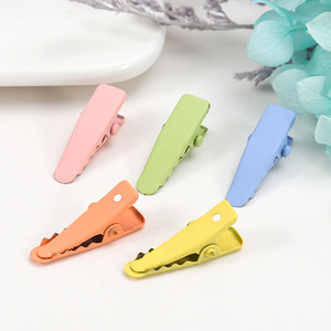 คลิปหนีบผมสีลูกกวาด6ซม. คลิปปลายแหลมสีทึบสำหรับใช้ในชีวิตประจำวันอุปกรณ์เสริมทำผมด้วยตัวเอง - Product Image 4