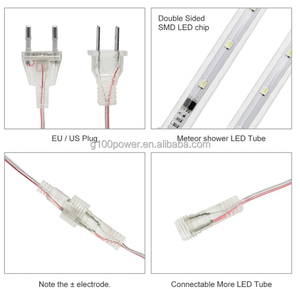 An Ninh LED Meteor Shower Rain Lights 30CM 50CM 80CM 100CM 8 Ống <span class=keywords><strong>Drop</strong></span> Icicle Tuyết Rơi Mưa Ánh Sáng Cho Đám Cưới Xmas Decor - Product Image 5