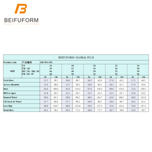 Beifuform-Maniquí <span class=keywords><strong>de</strong></span> medio cuerpo para mujer, modelo femenino <span class=keywords><strong>de</strong></span> <span class=keywords><strong>costura</strong></span>, tamaño grande, busto y cadera, para Sastre profesional, talla grande 24 - Product Image 2